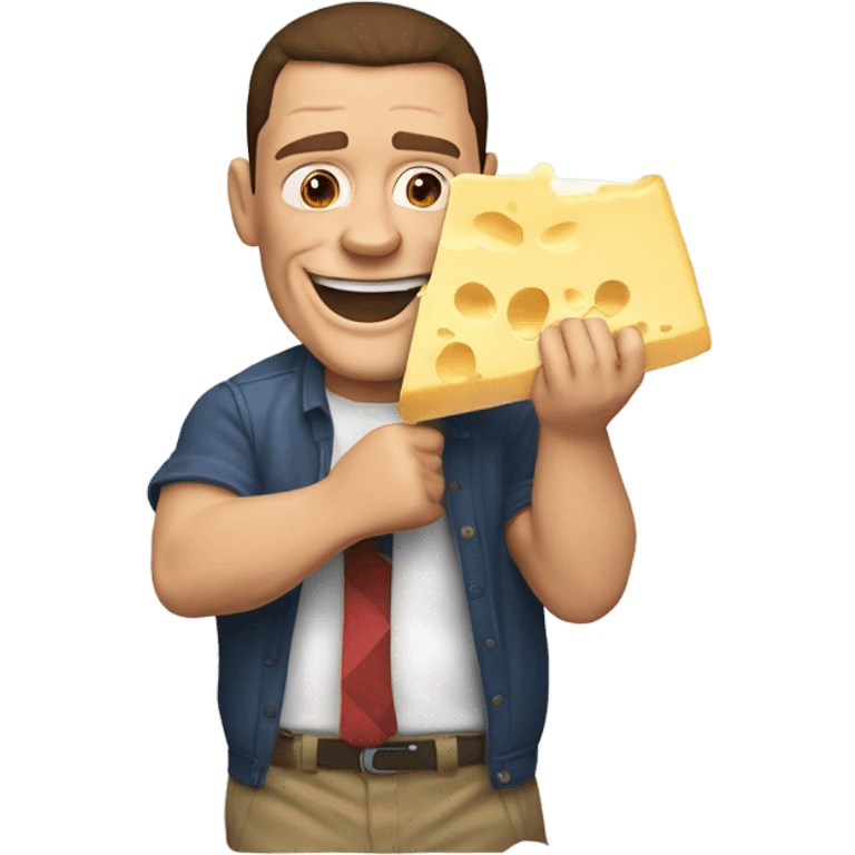 John cena eating cheese emoji