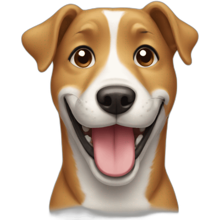 dog smiling emoji