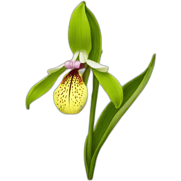 lady slipper flower emoji