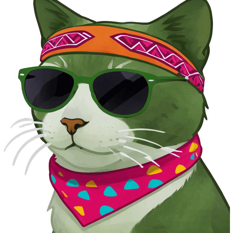 Cat with sunglasses emoji