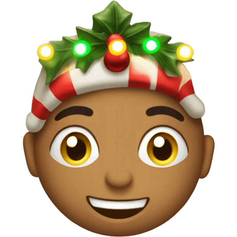 Show me an emoji that is a Christmas card with lights  emoji