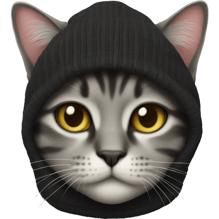 balaclava cat emoji