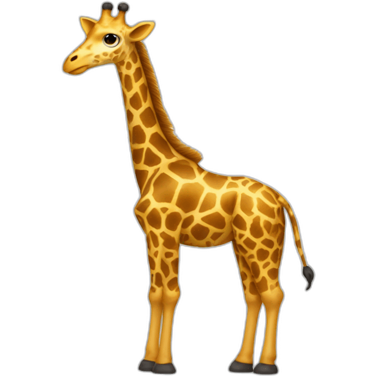 Giraffe FBI suit emoji