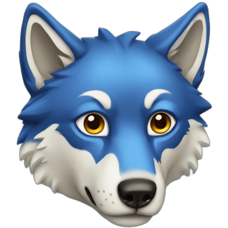 Blue Wolf emoji