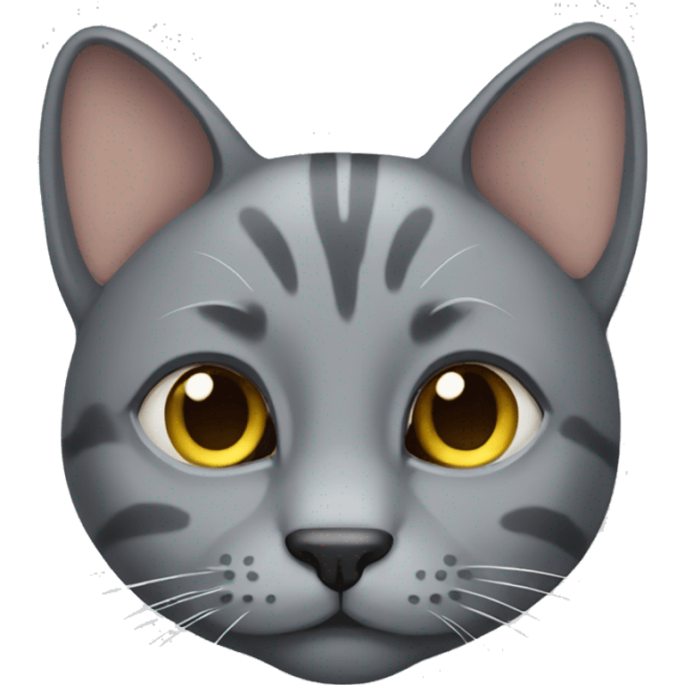 Grey cat emoji