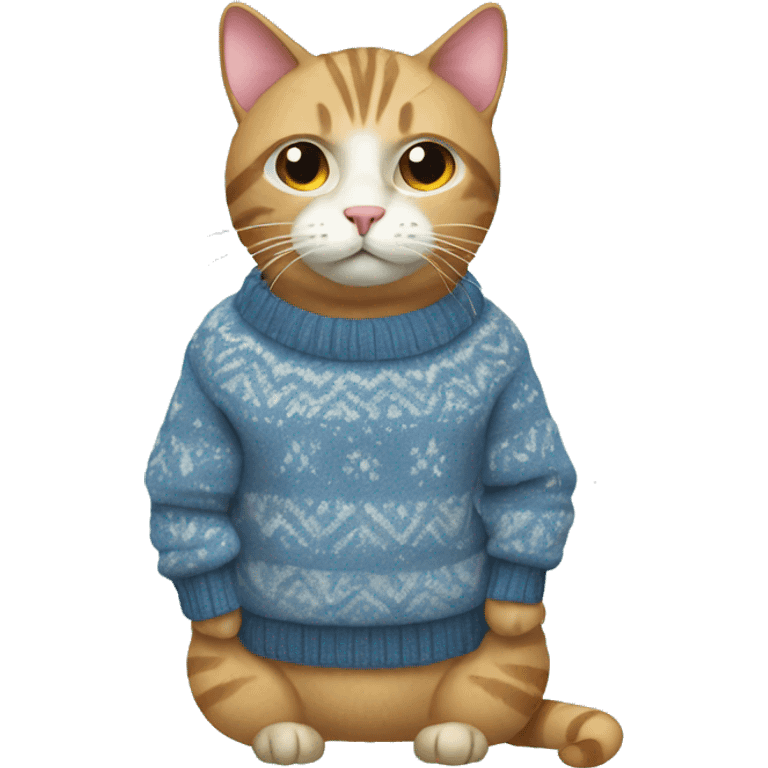 Cat with sweater  emoji