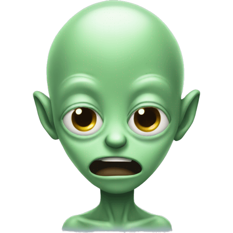 alien crying emoji