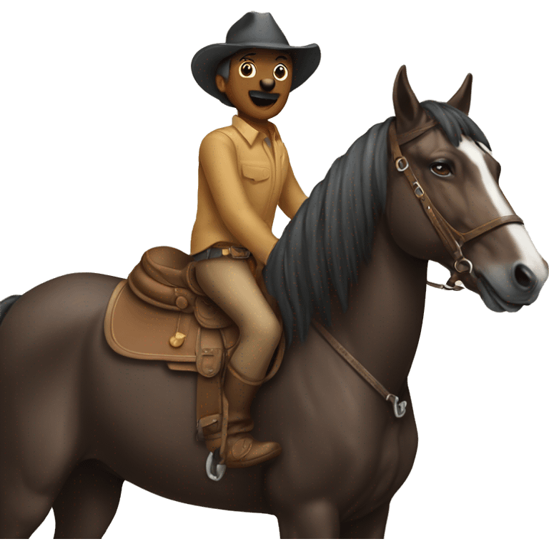 dog on horse  emoji