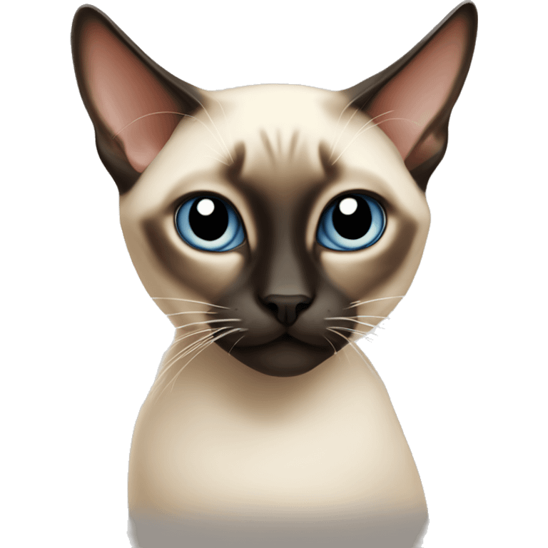 Siamese cat with mouse emoji