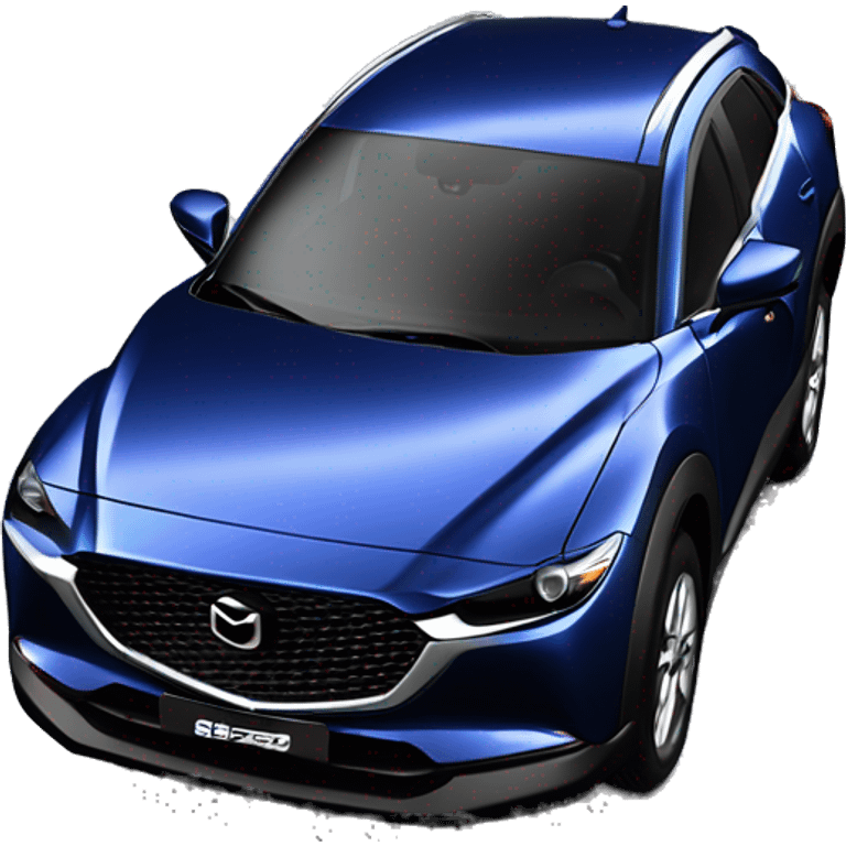 One mazda cx30 year 2024 deep blue emoji