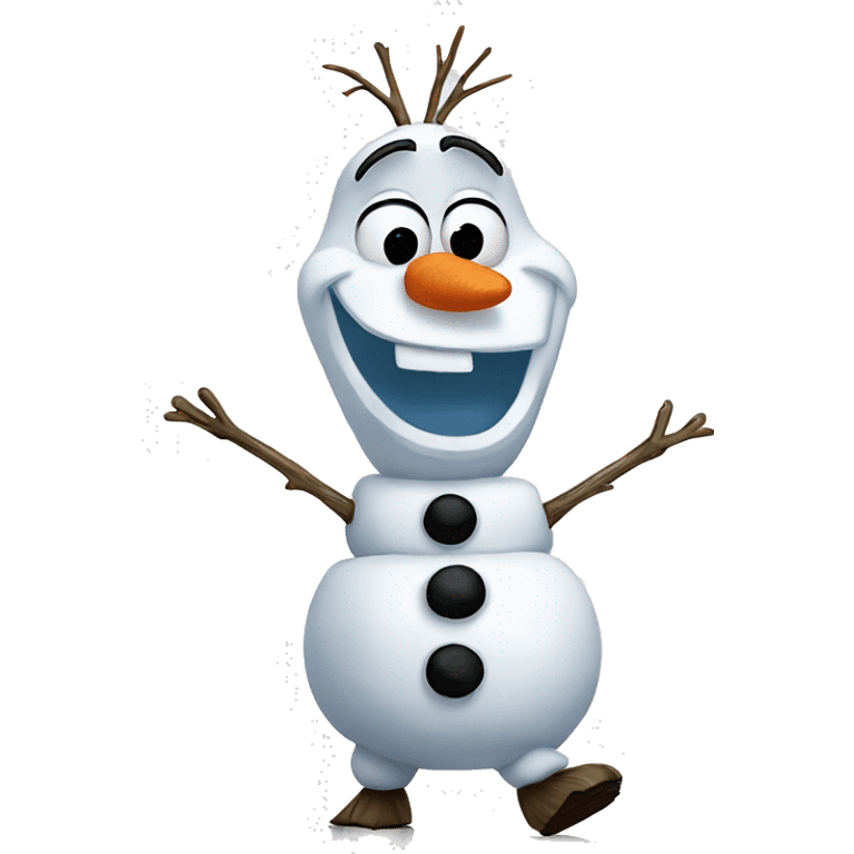 Olaf from Frozen emoji