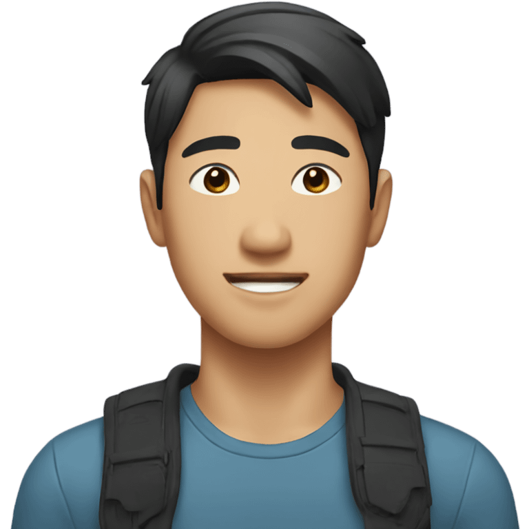 Handsome Asian guy emoji