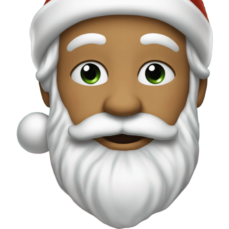 Kissing Santa Claus emoji