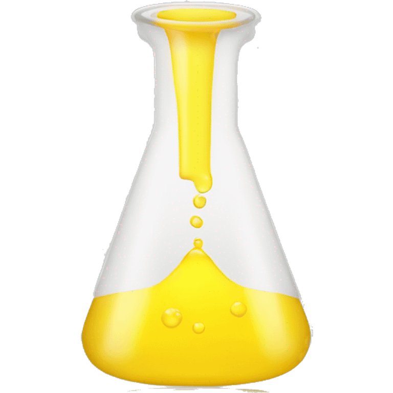 erlenmeyer filled by yellow liquid emoji