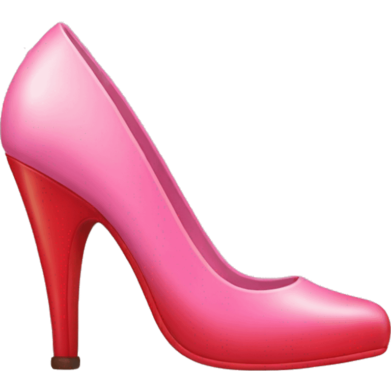 pink heels with red at the bottom emoji