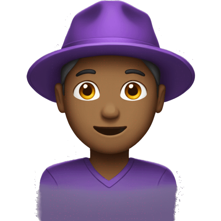 purple hat emoji