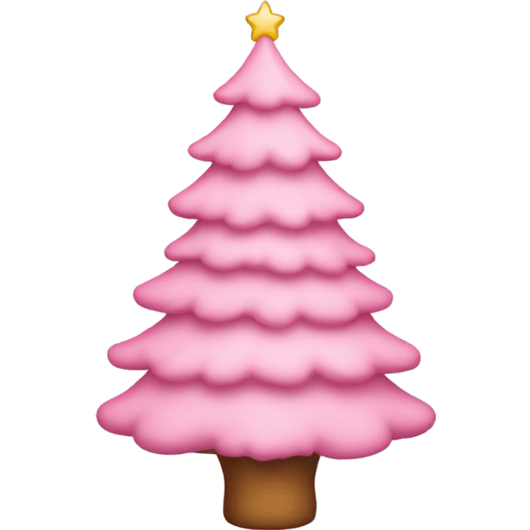 baby pink christmas tree emoji