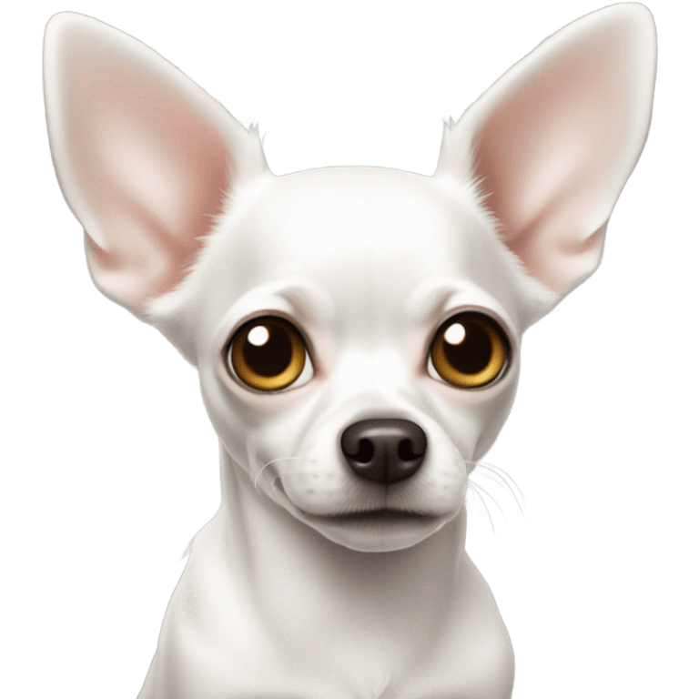 chihuahua white  emoji