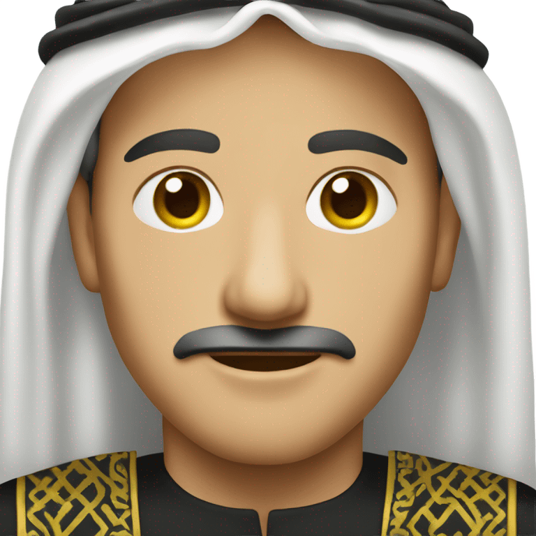 Man wearing saudi thoub and ghtra emoji