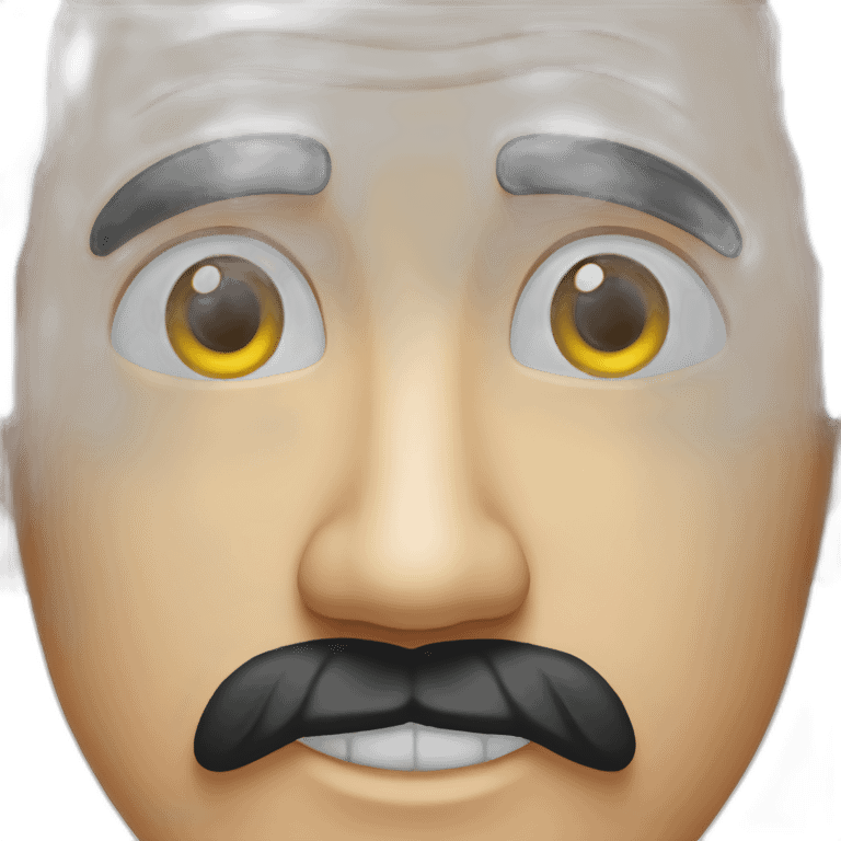 borat smiling face close up emoji