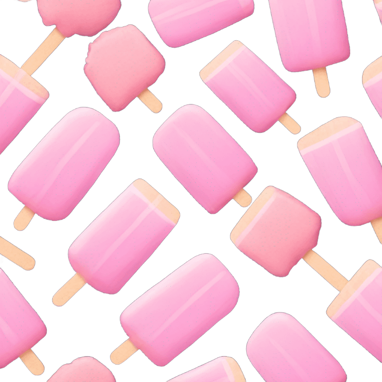 pastel pink popsicle emoji