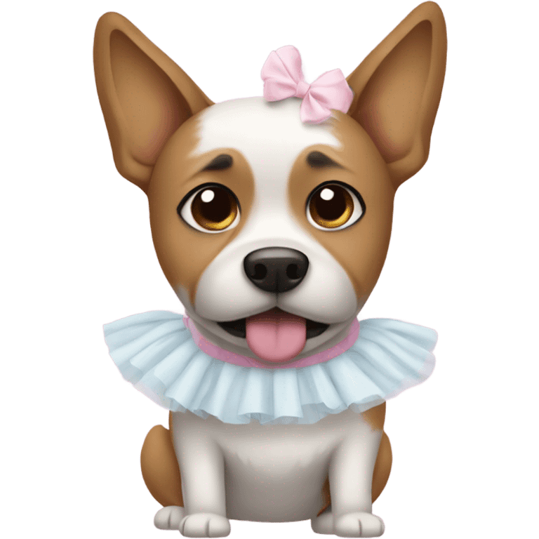 dog with tutu emoji