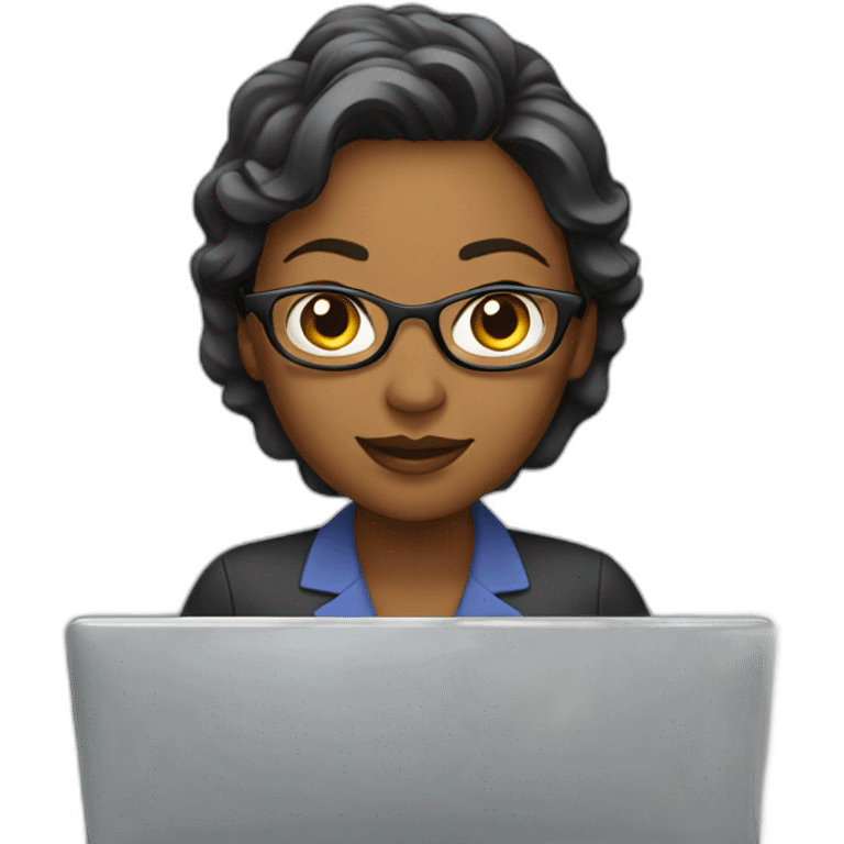 Lady working on laptop  emoji