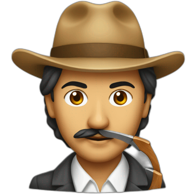 Bhagat singh with sickle and hammer emoji