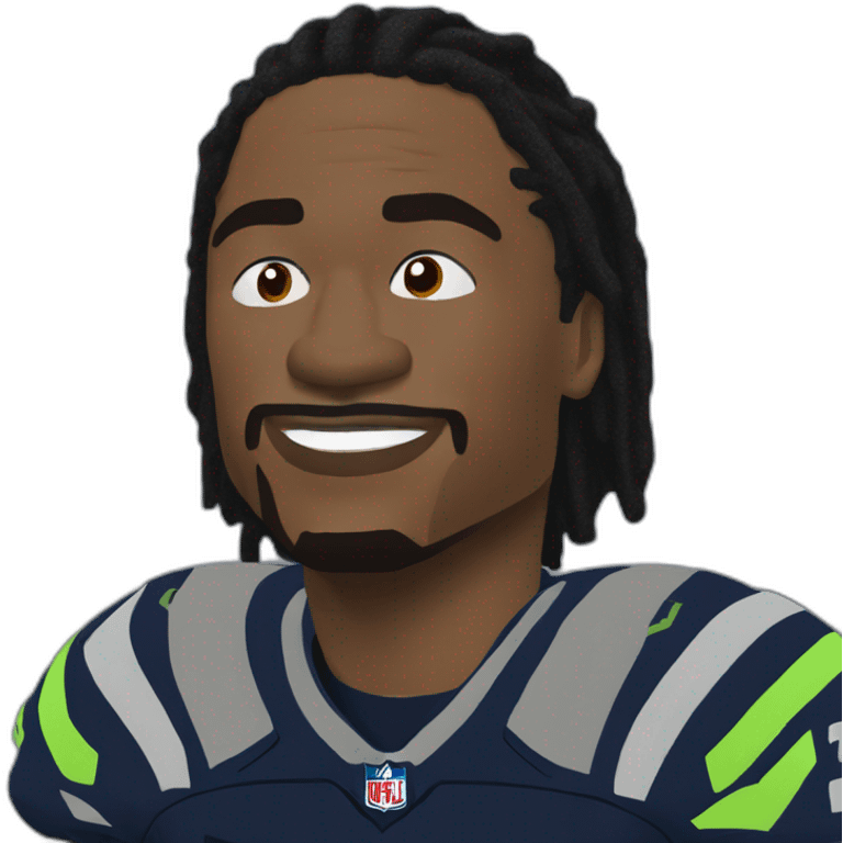 marshawn lynch saying I'm just here so I dont get fined emoji