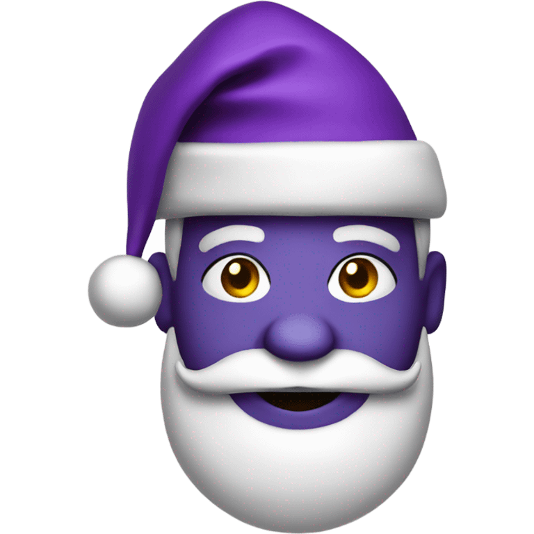 Purple Christmas Santa  emoji