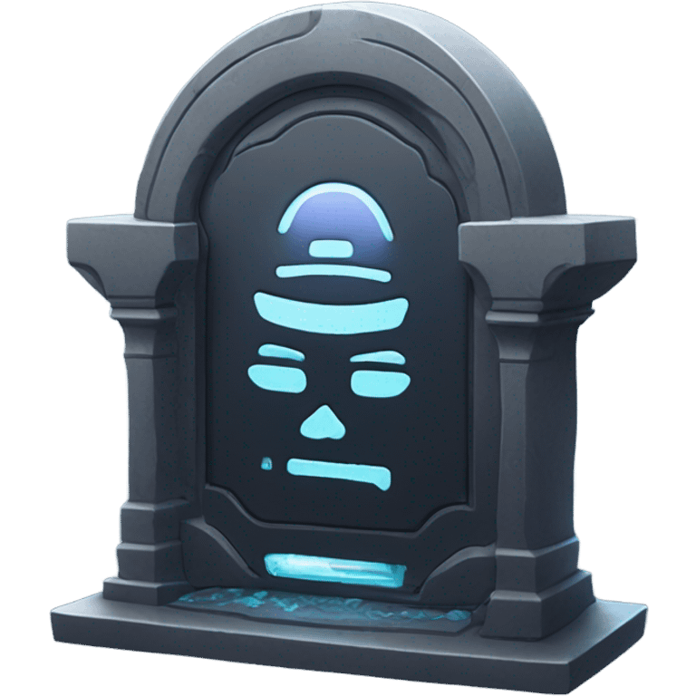 Cyborg grave emoji