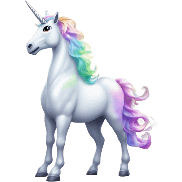 Unicorn rizzing emoji