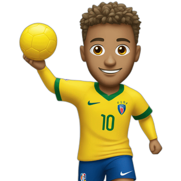 Neymar Jr avec ballon emoji