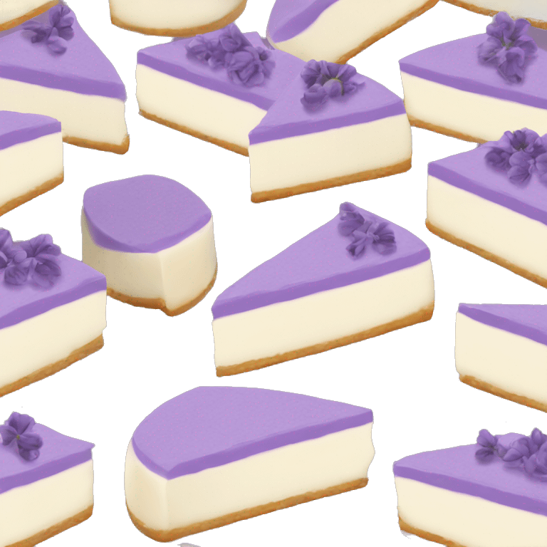 Lavender cheesecake  emoji