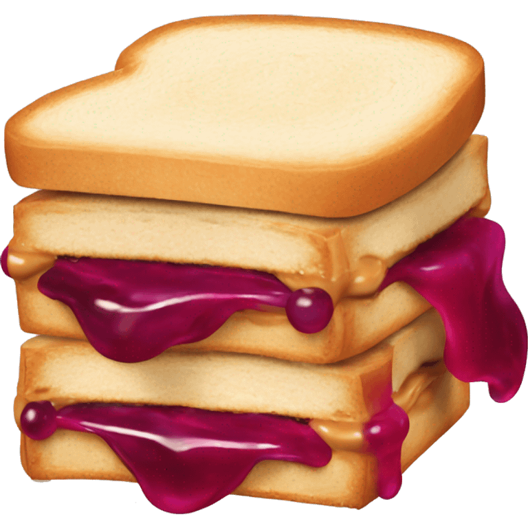 peanut butter and jelly sandwich emoji