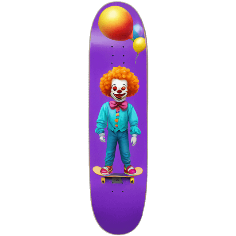 clown skateboard emoji