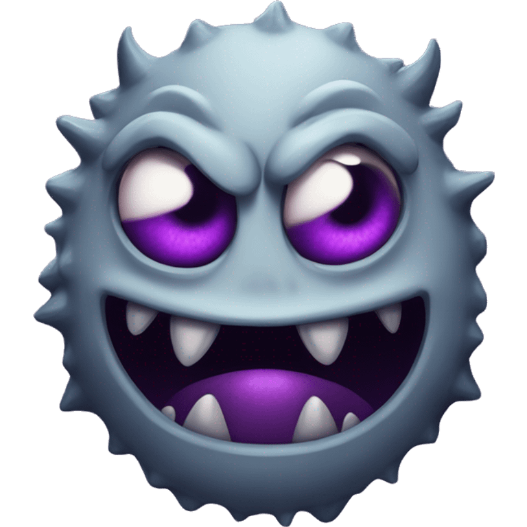 scary monster with purple eyes named the lurker emoji