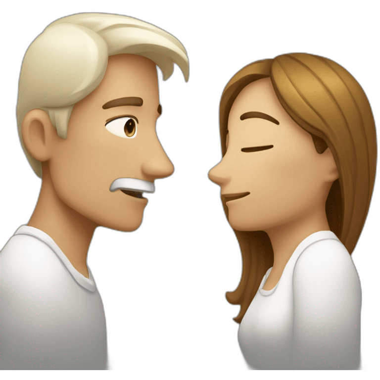 UNA PAREJA DURMIENDO, EL HOMBRE BLANCO Y LA CHICA UN POCO MENOS BLANCA emoji