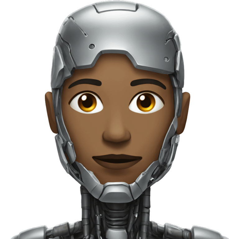 Cyborg in march emoji