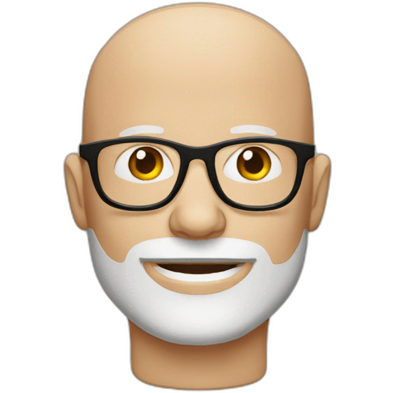 bald man with red beard and glasses emoji