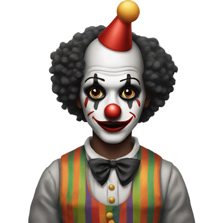 clown with black makeup emoji