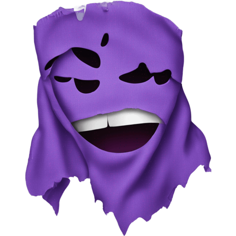 purple ripped cloth emoji