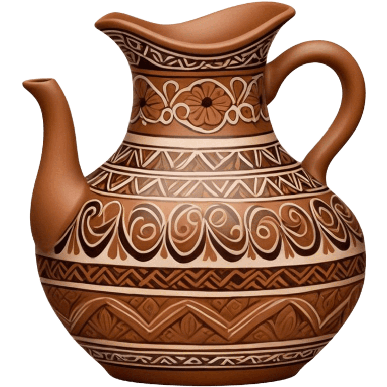 Cinematic Realistic image of a piece of Bolesławiec pottery, rendered with intricate, hand-painted designs and detailed textures, set against a softly illuminated backdrop that highlights its artisanal beauty emoji