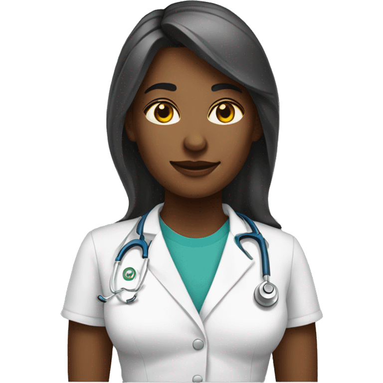 Mulher loira medica emoji