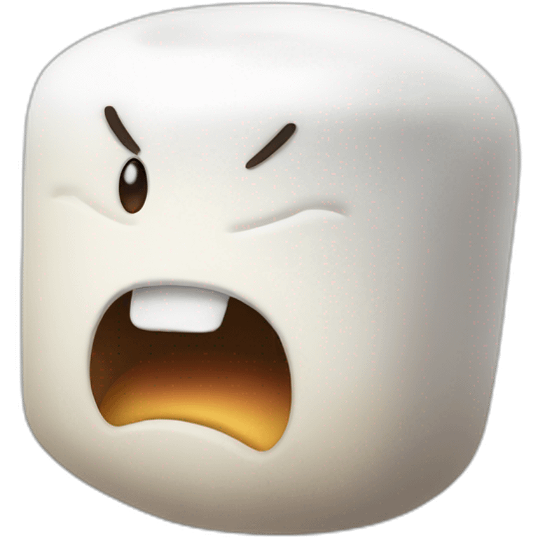 Angry marshmellow emoji