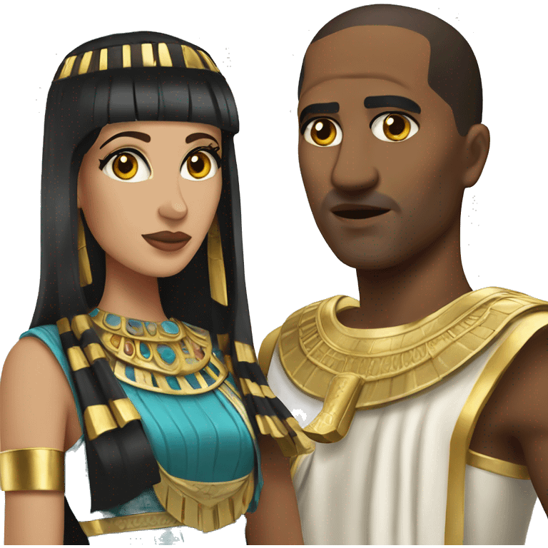 Ceaser and cleopatra emoji