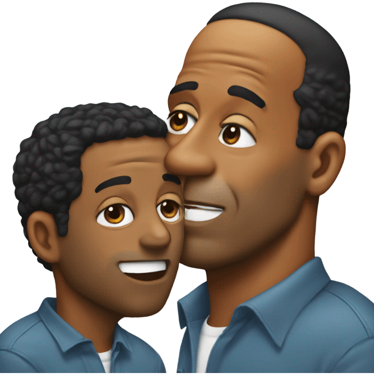 Oj Simpson whispering in Travis hunters ear  emoji