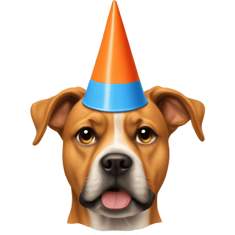 Dog with a dunce cap emoji