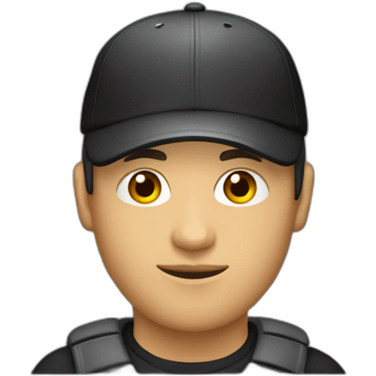 young-man-with-balaclava-and-baseball-cap emoji