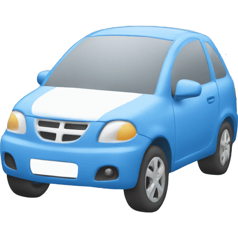 simple blue car outline emoji